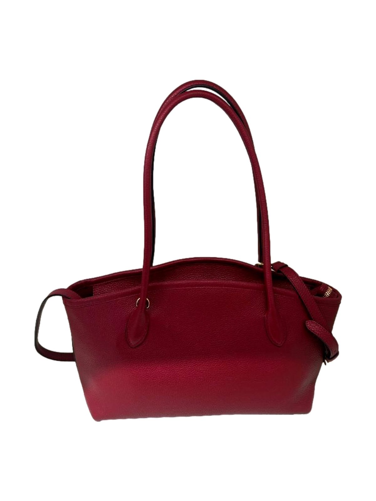 Prada Rubino Red Vitello Phenix Leather Top Handle Shoulder Bag