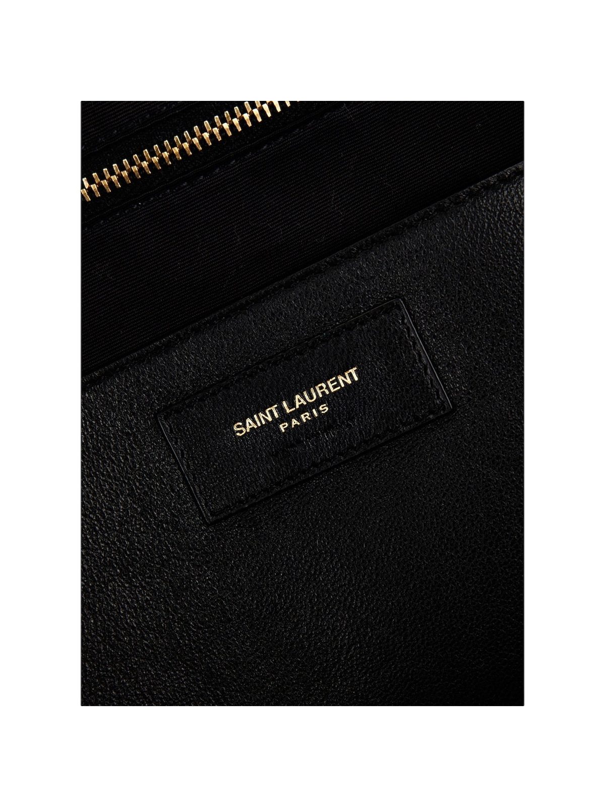 Saint Laurent Jamie YSL Black Patent Leather Large Shoulder Bag