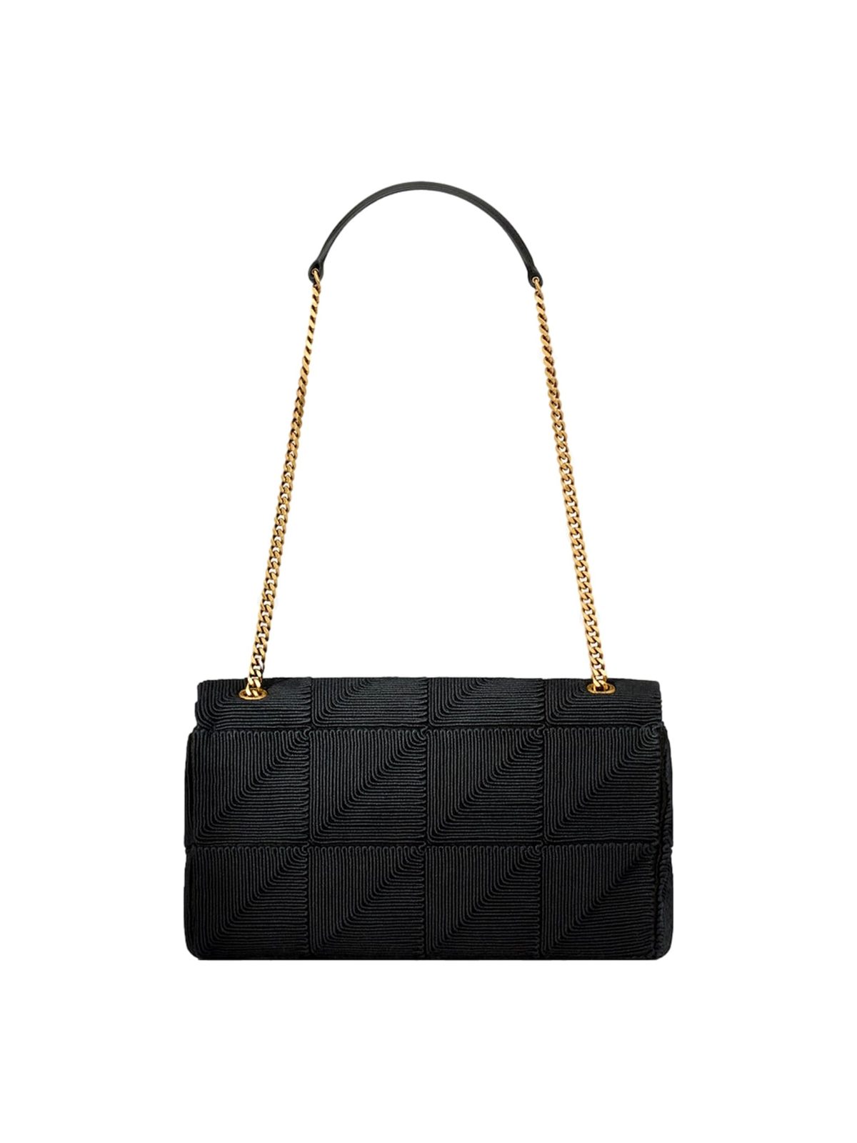 Saint Laurent Jamie YSL Satin Textured Chain Strap Small Crossbody Flap Bag