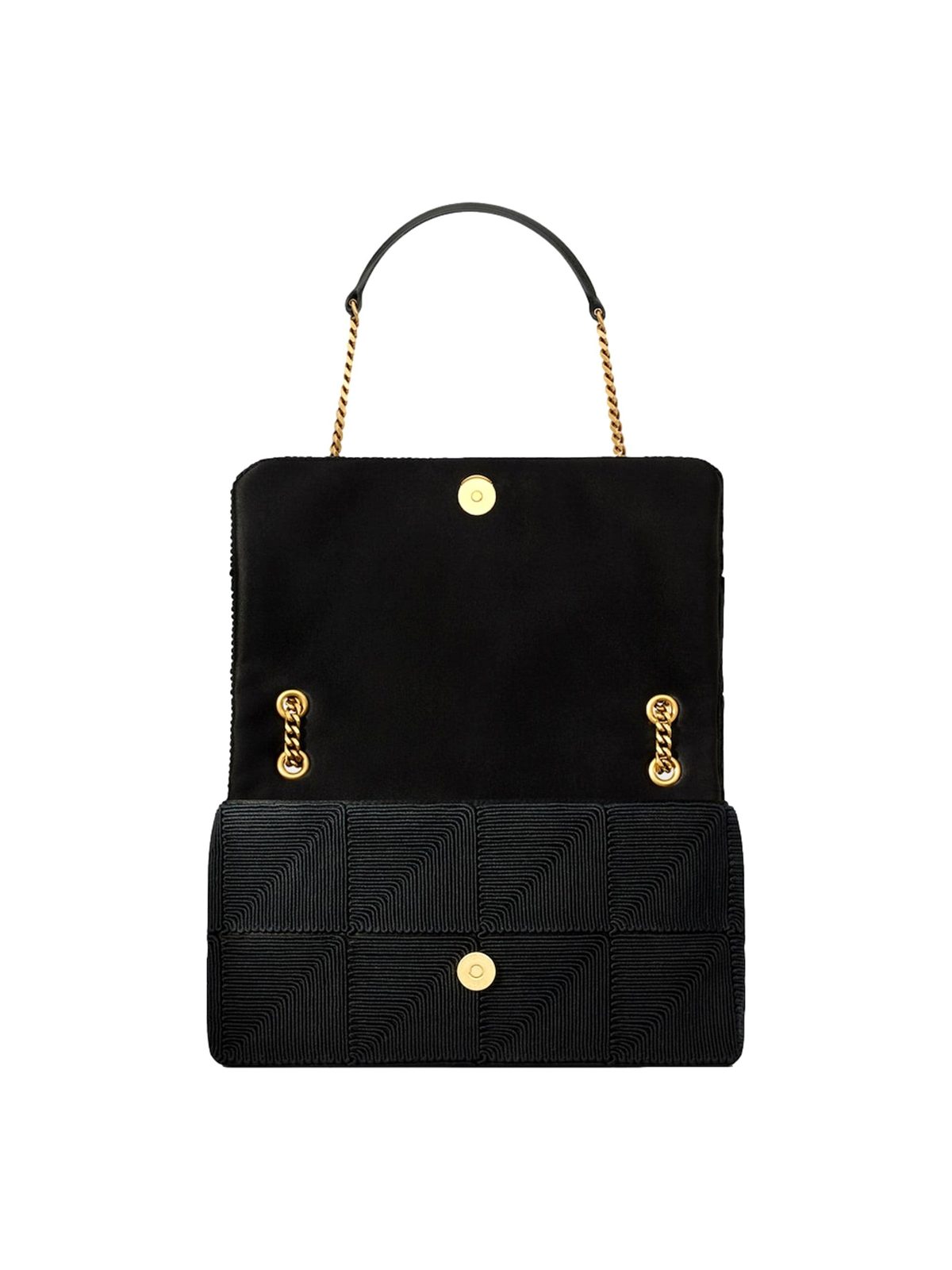 Saint Laurent Jamie YSL Satin Textured Chain Strap Small Crossbody Flap Bag