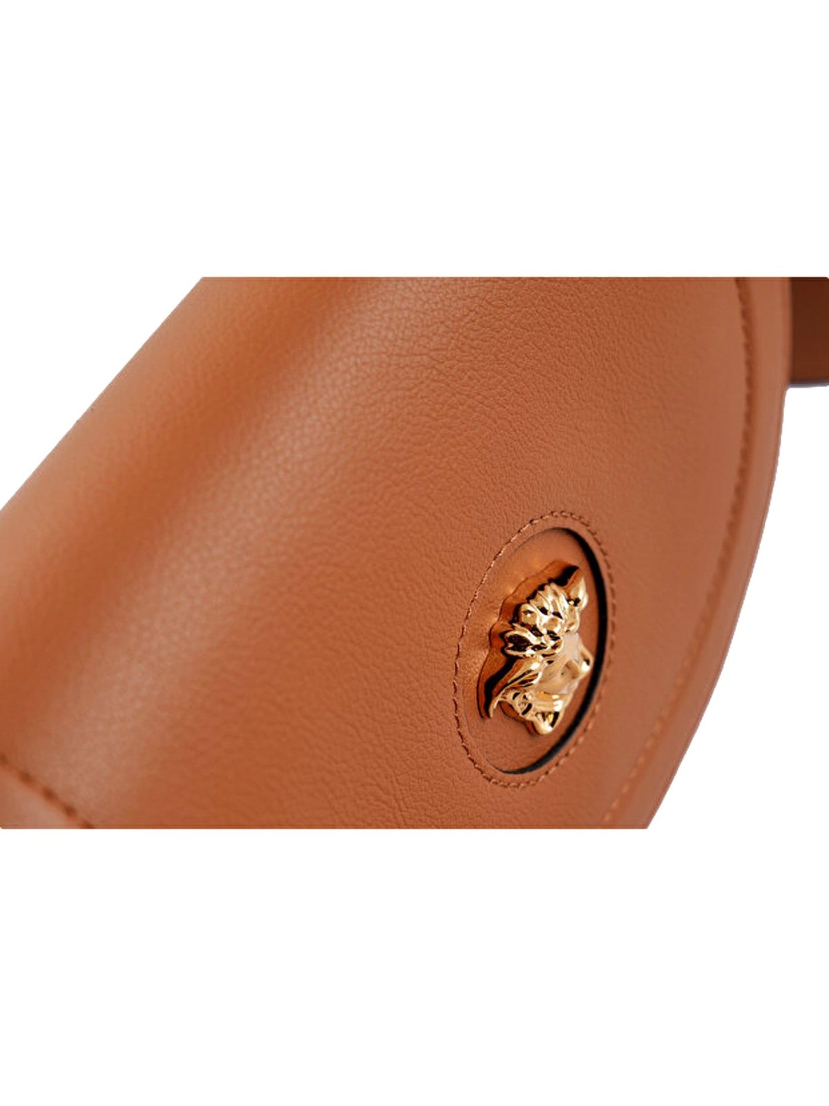Versace La Medusa Vitello Leather Half Moon Crossbody Bag Summer