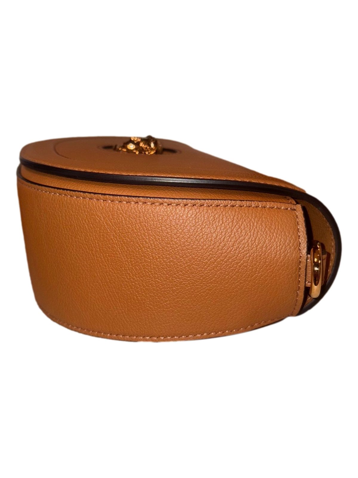 Versace La Medusa Vitello Leather Half Moon Crossbody Bag Summer