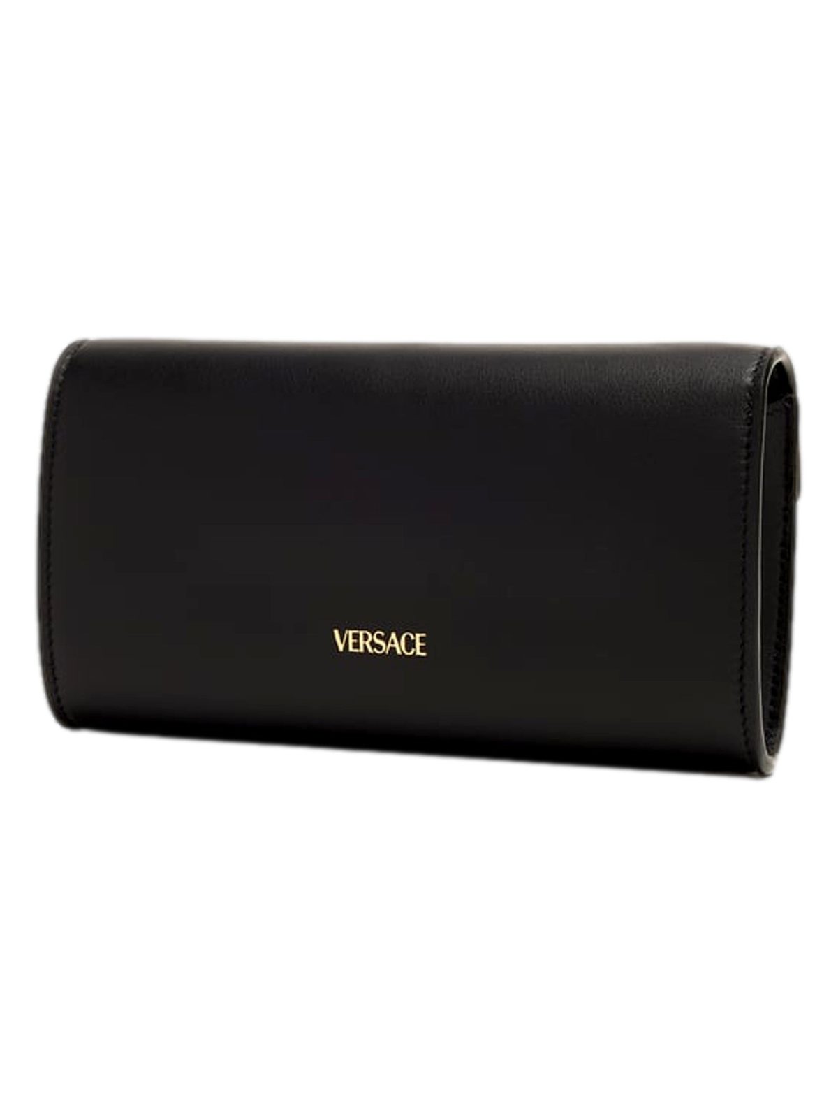 Versace Medusa 95 Small Black Wallet on Chain Crossbody Bag