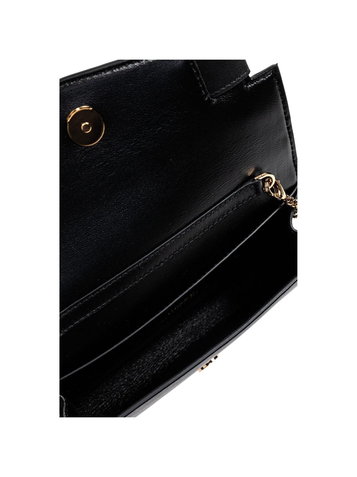 Versace Medusa 95 Small Black Wallet on Chain Crossbody Bag