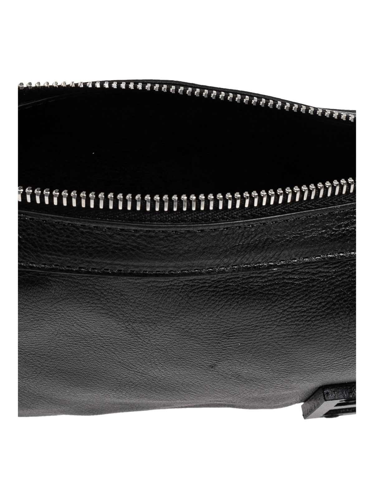 Fendi Simply Fendi Mini Black Leather Shoulder Bag