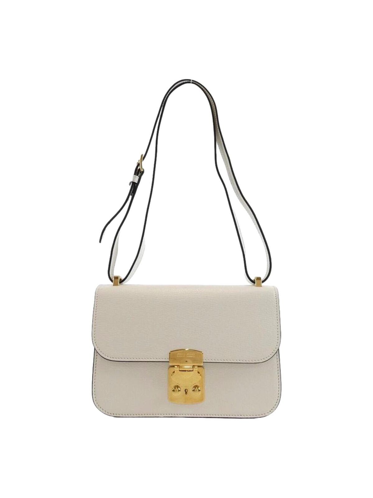Miu Miu Madras White Leather Crossbody Bag