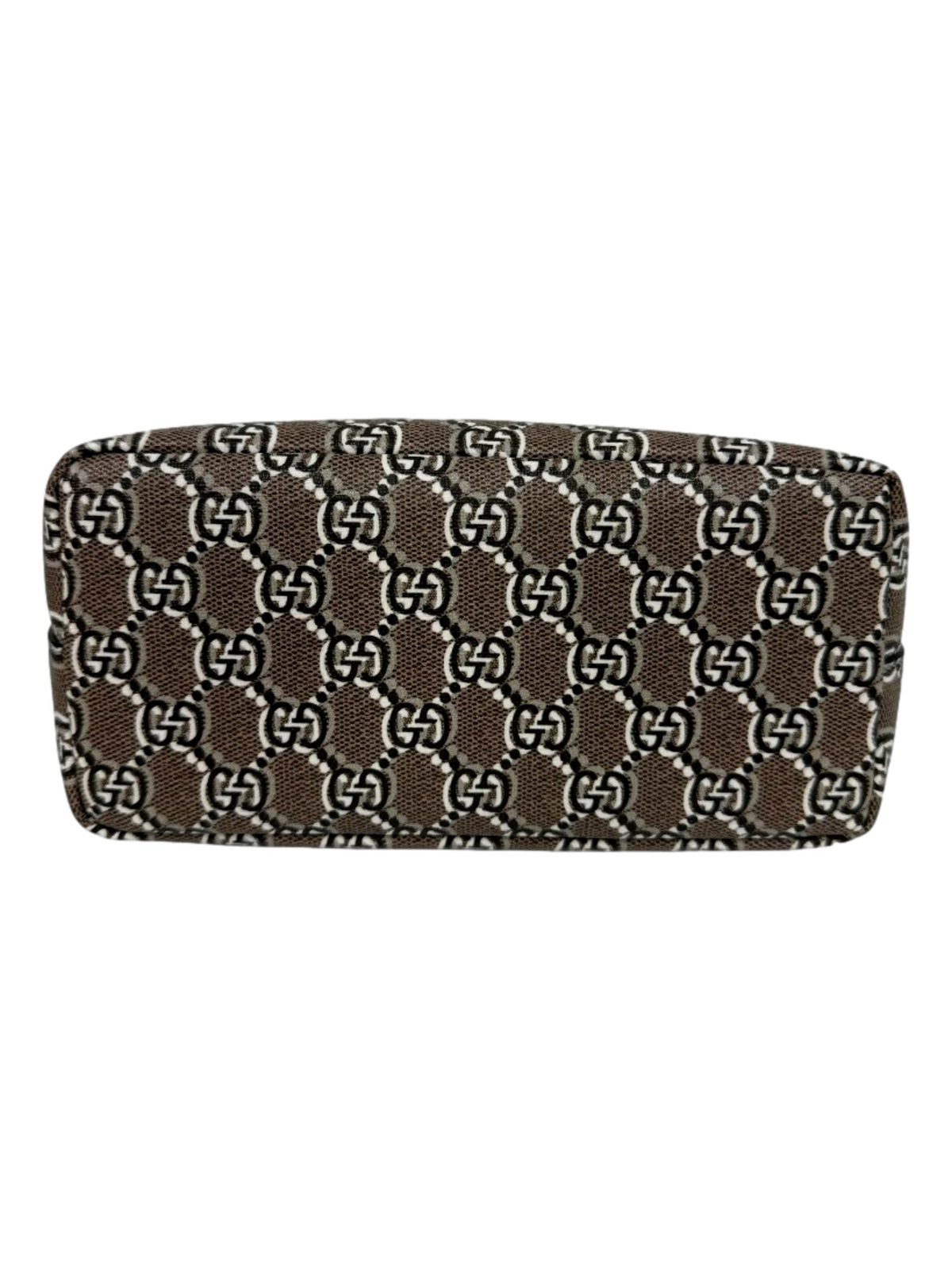 Gucci GG Shadow Monogram Canvas Beige Black Shoulder Bag