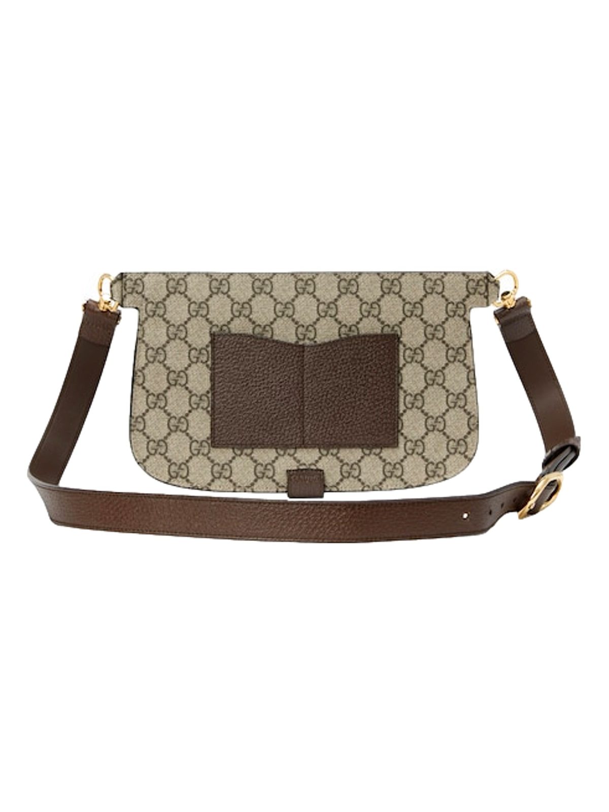 Gucci GG Supreme Blondie Belt Bag Brown Beige Canvas Size 95
