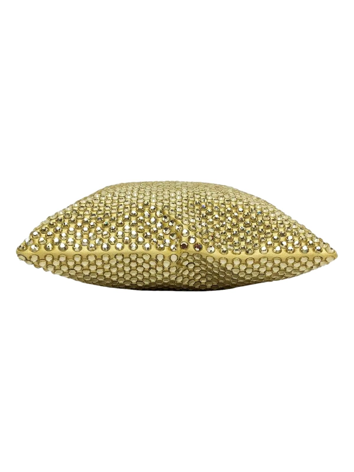 Prada Mini Satin Crystal Embellished Double Handle Crossbody Handbag Yellow