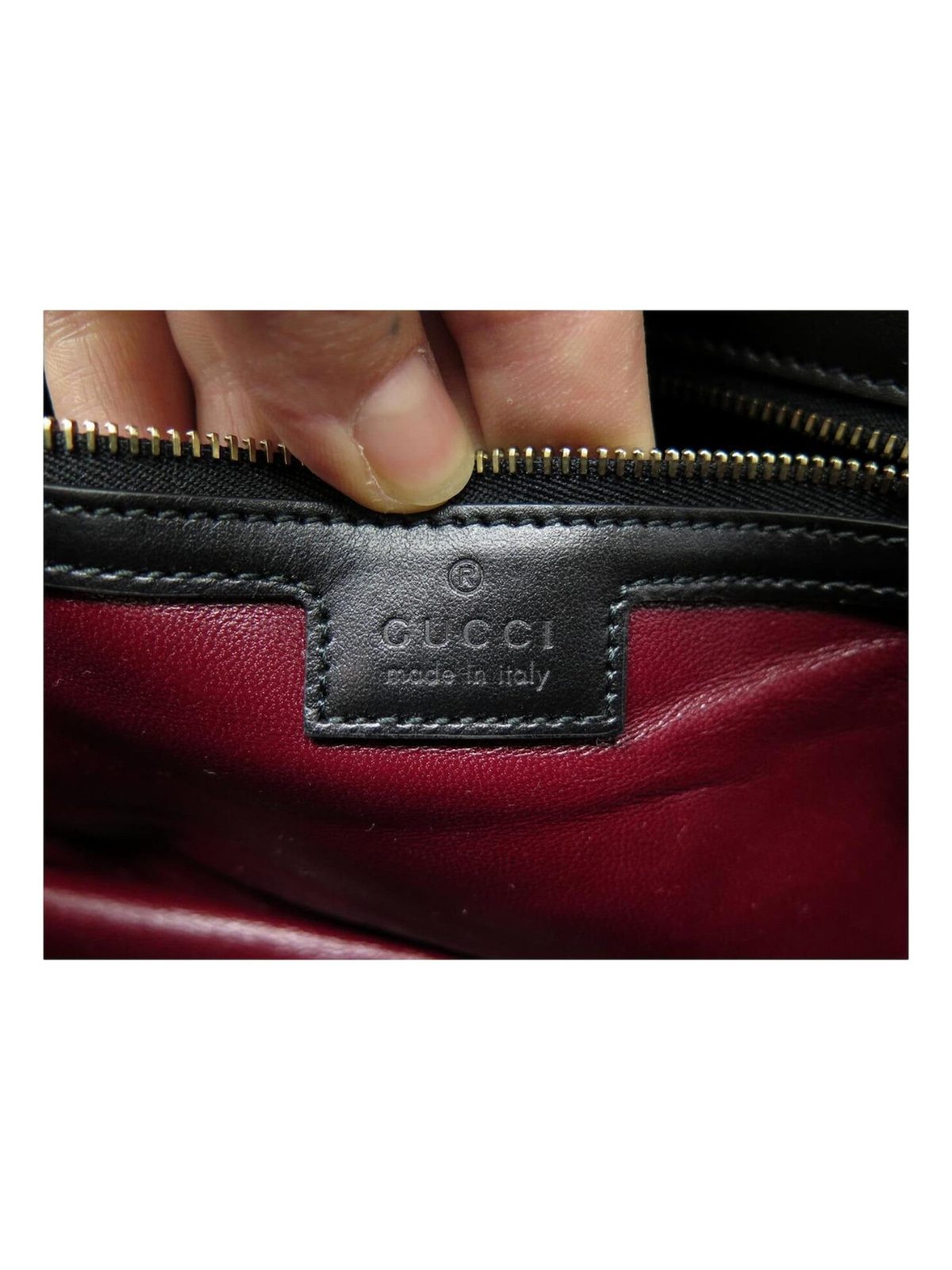 Gucci GG Marmont Dual Compartment Black Leather Shoulder Bag Gold Logo