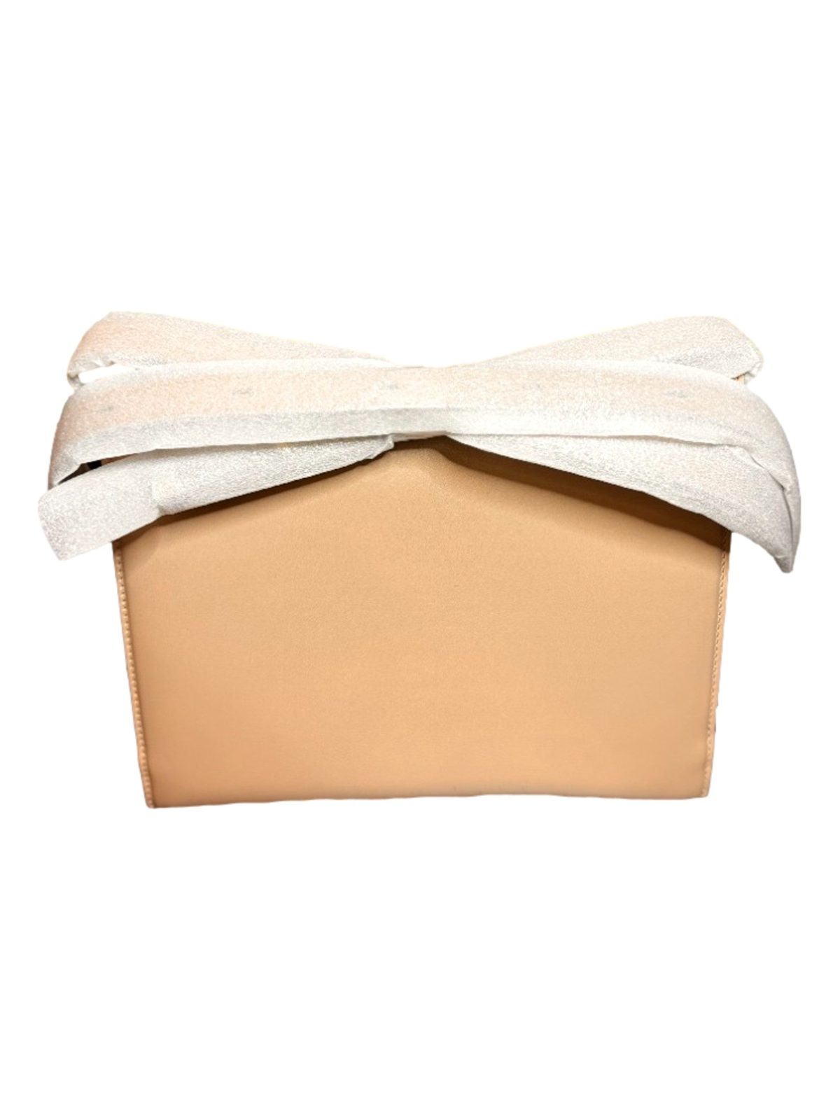 Ferragamo Trifolio Soft Leather Flap Crossbody Bag Ameretti Beige Gold Hardware