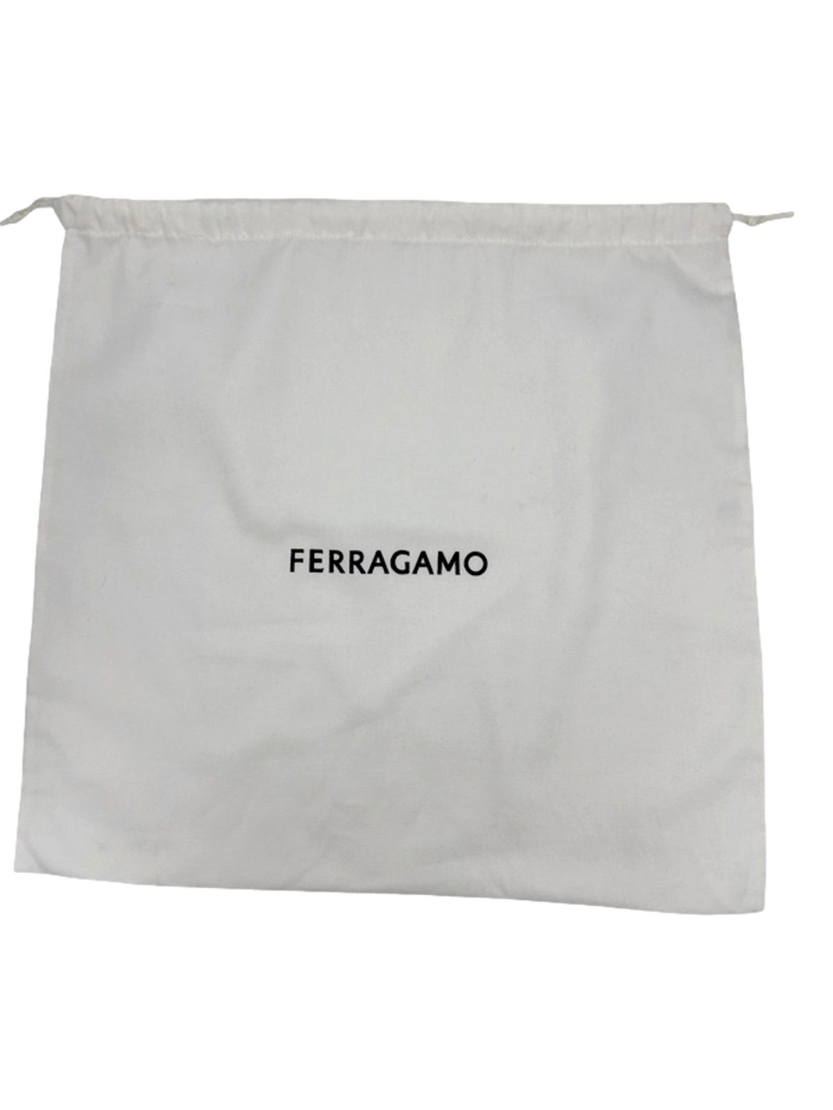 Ferragamo Trifolio Black Leather Flap Crossbody Bag Gold Gancini Designer