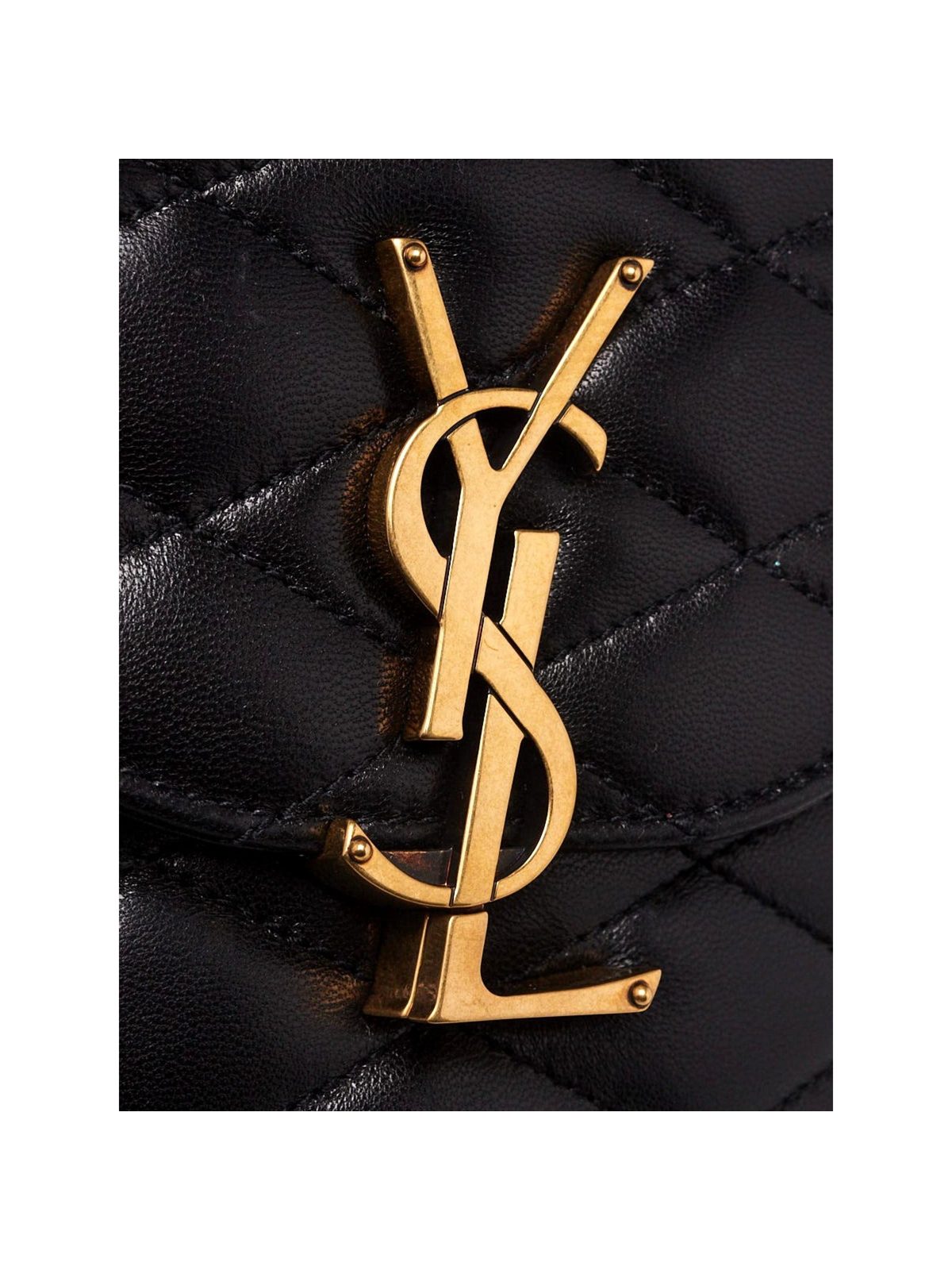 Saint Laurent YSL June Black Quilted Leather Crossbody Bag
