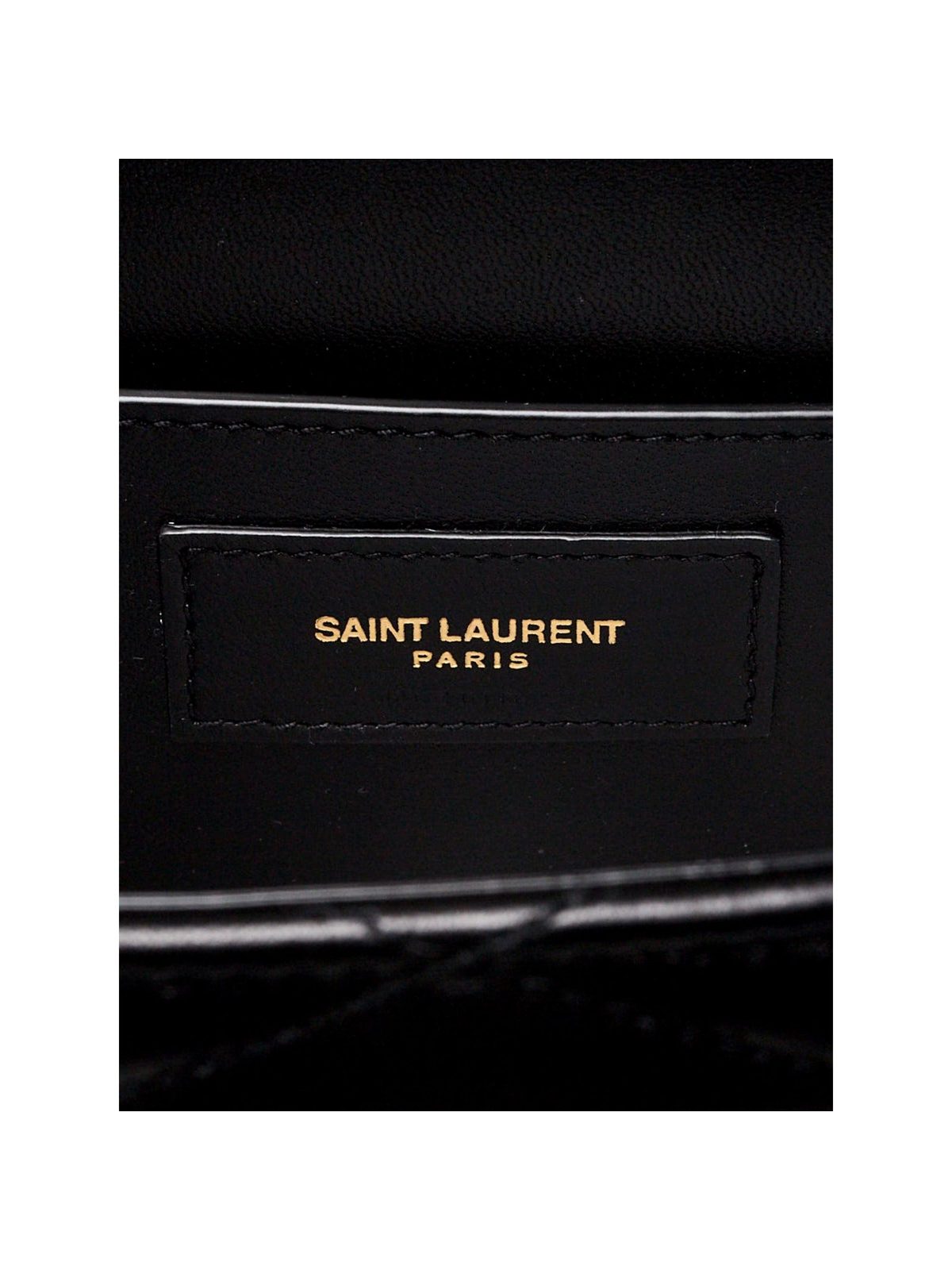 Saint Laurent YSL June Black Quilted Leather Crossbody Bag