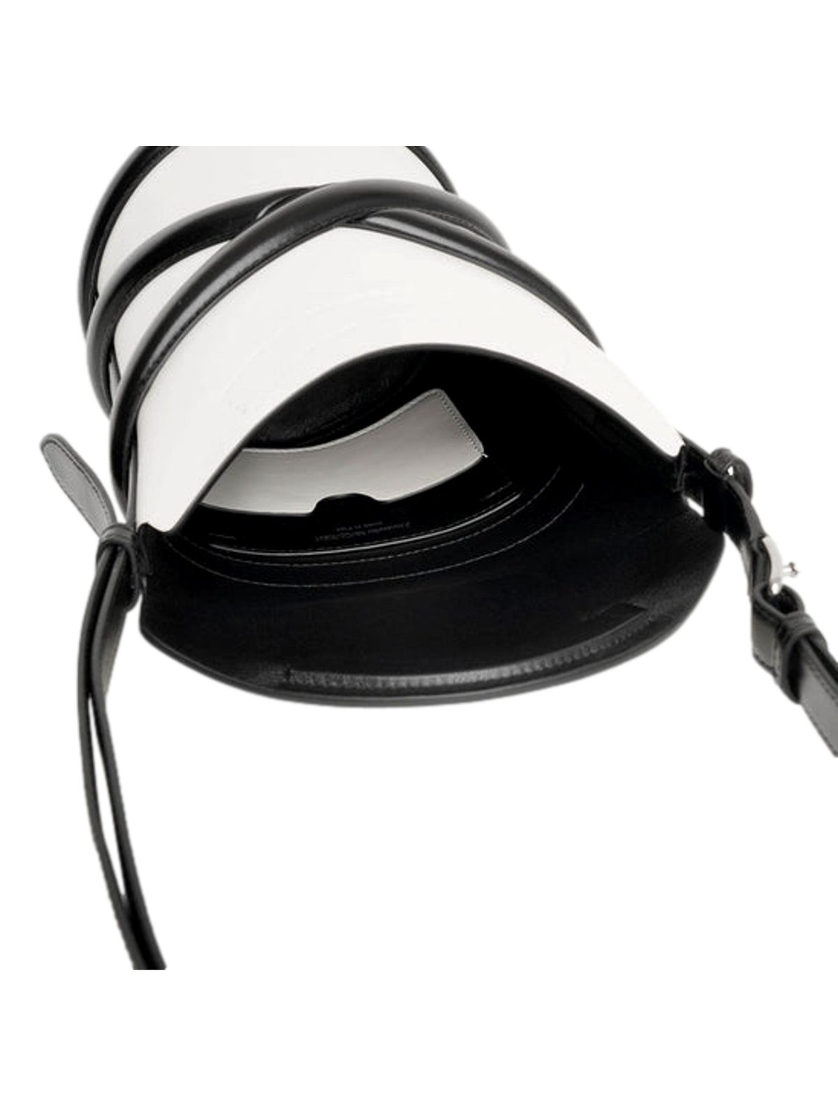 Alexander McQueen Curve Soft Ivory Leather Bucket Bag