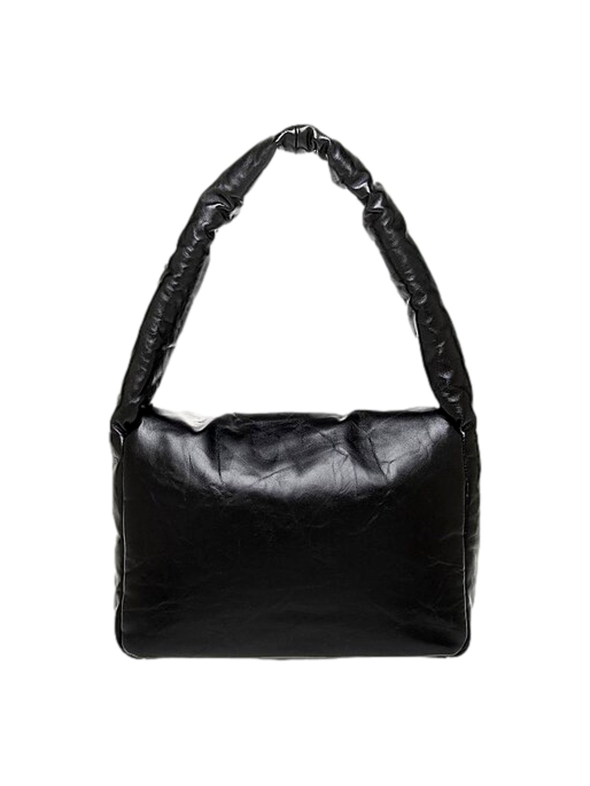 Balenciaga Monaco Soft Nappa Leather Shoulder Bag Black Gold Hardware