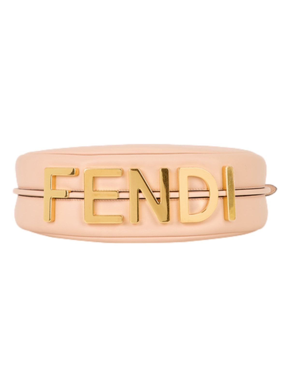 Fendi Fendigraphy Nano Hobo Calfskin Leather Light Pink Mini Clutch Bag