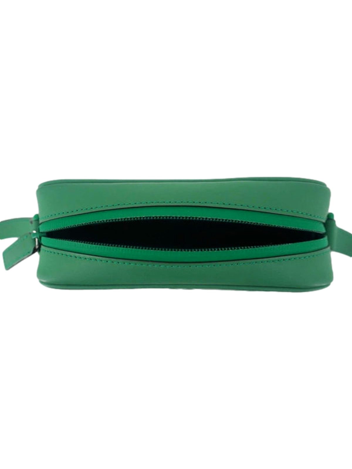 Gucci GG Rubber Effect Green Guccissima Leather Camera Crossbody Bag