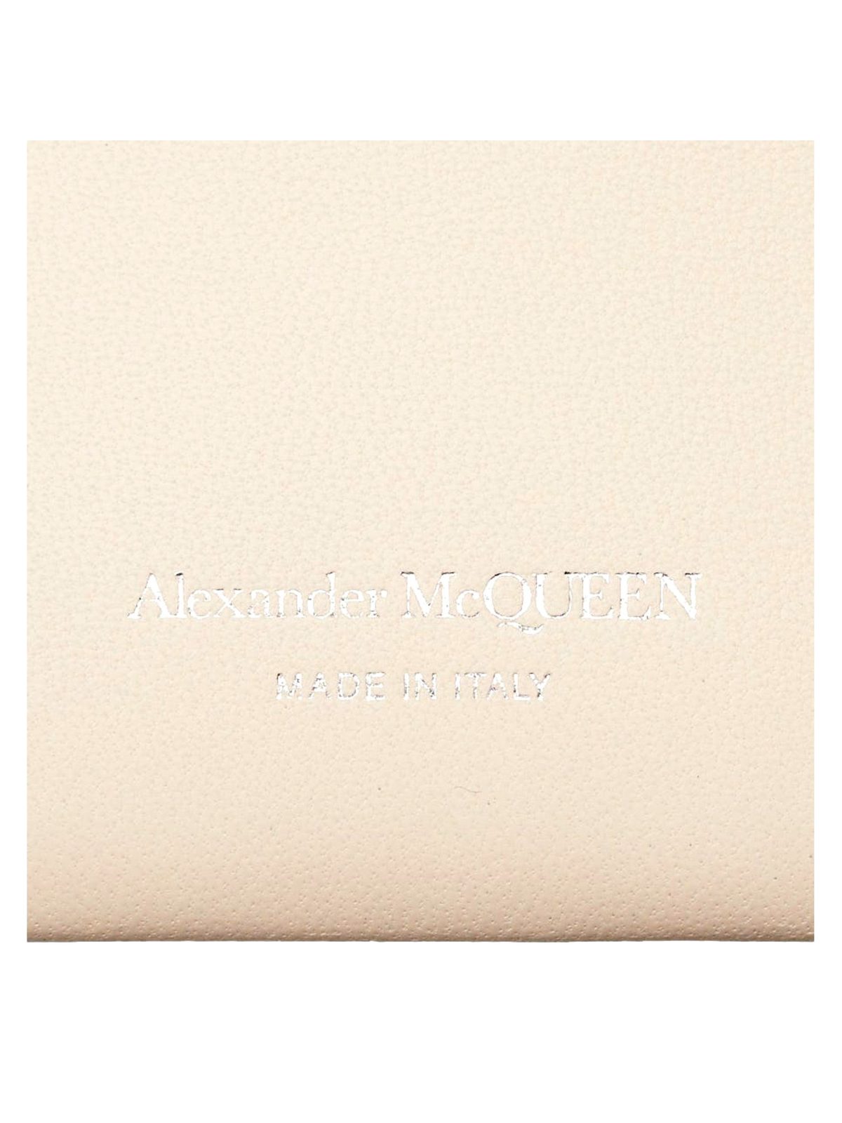 Alexander McQueen The Jewelled Hobo Bag in White Leather with Silver Knuckle