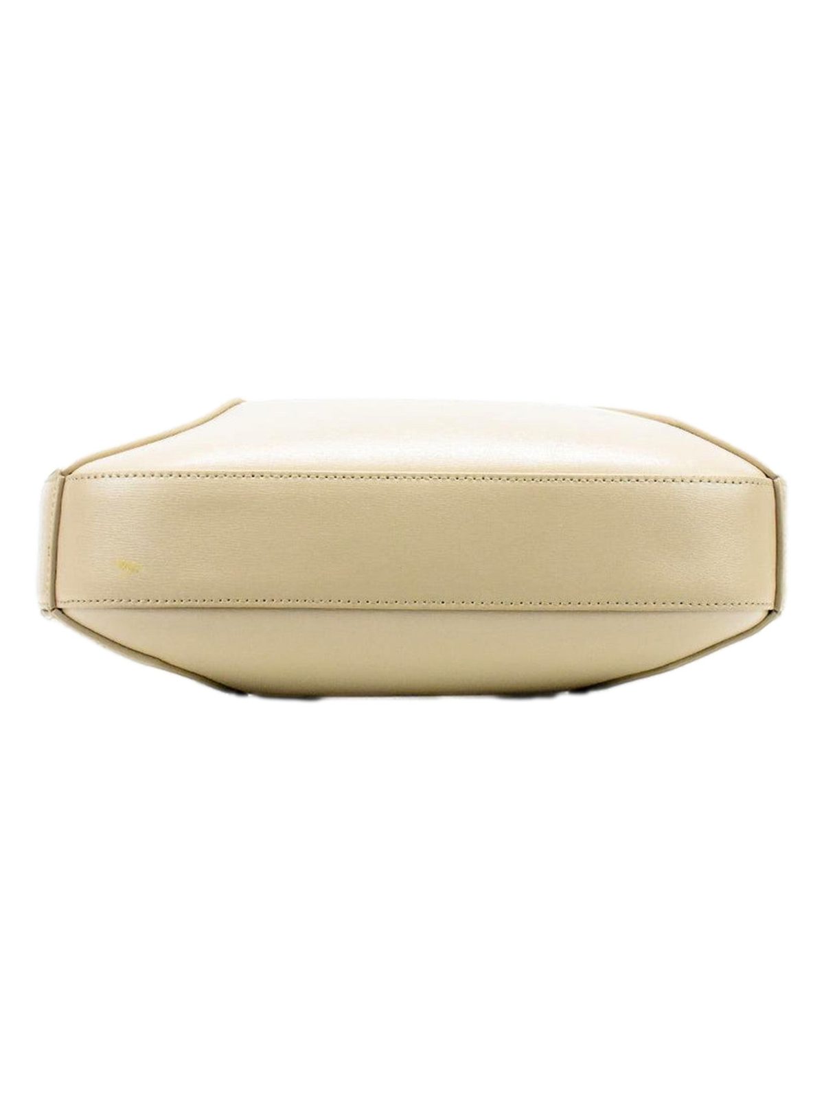 Alexander McQueen The Jewelled Leather Shoulder Bag Beige Skull Ring Handle