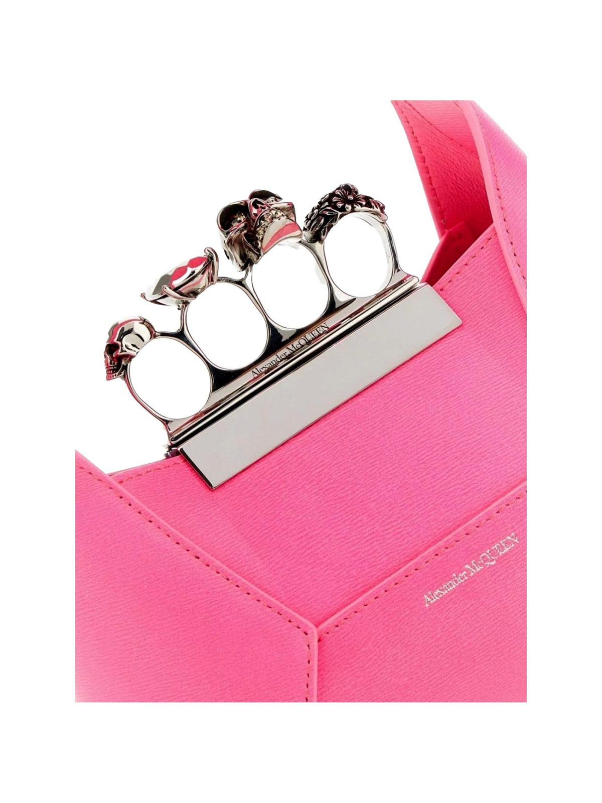 Alexander McQueen The Jewelled Hobo Mini Bag in Pink