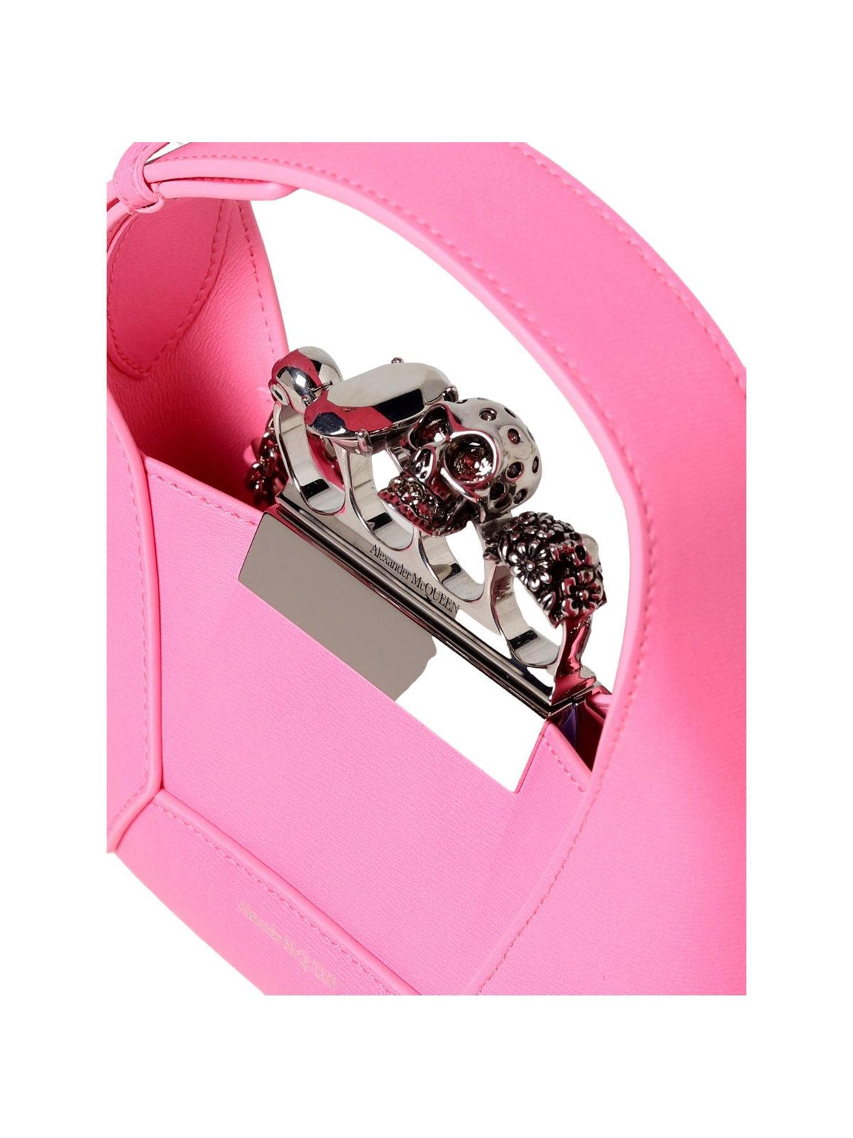 Alexander McQueen The Jewelled Hobo Mini Bag in Pink