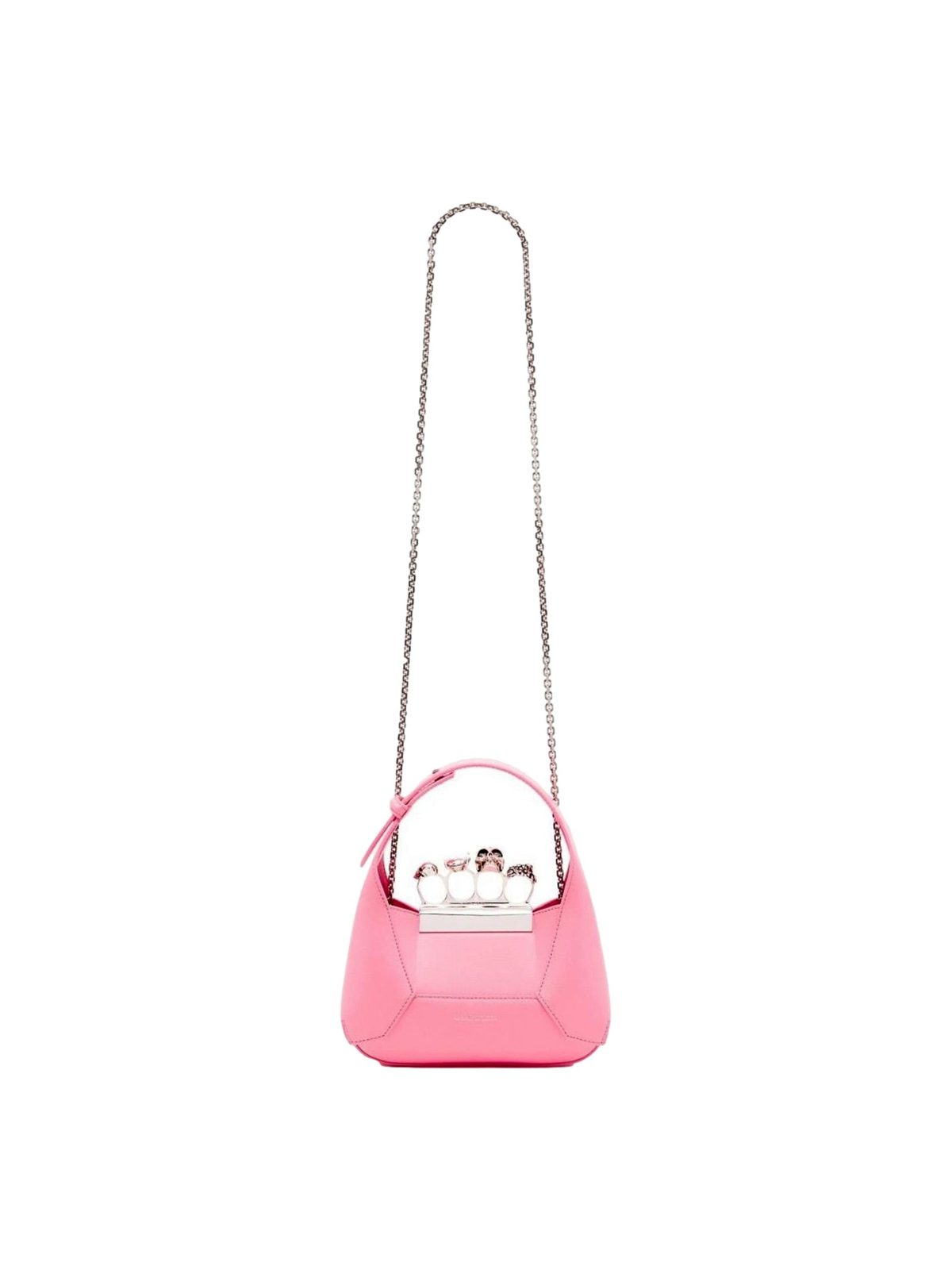 Alexander McQueen The Jewelled Hobo Mini Bag in Pink