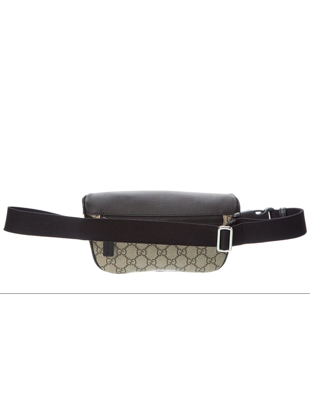 Gucci GG Supreme Canvas Belt Bag Beige Black Unisex Waist Bag