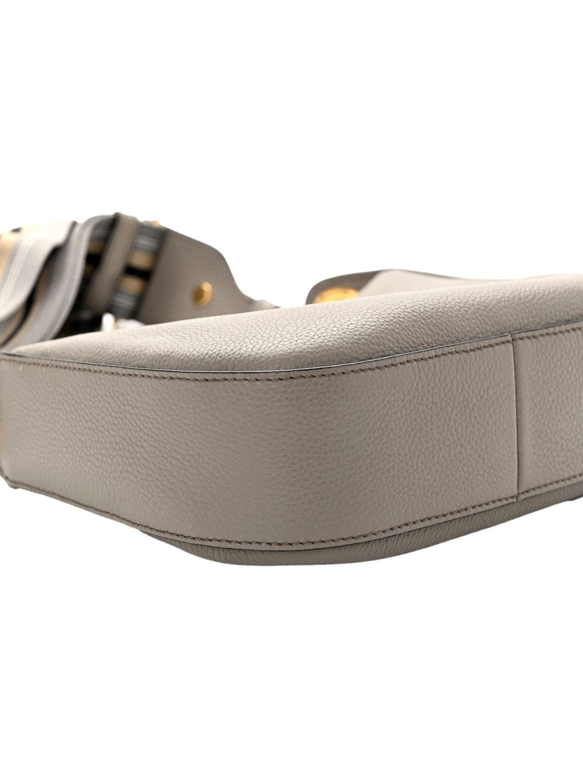 Prada Vitello Phenix Zippered Messenger Hobo Grey Leather Shoulder Bag