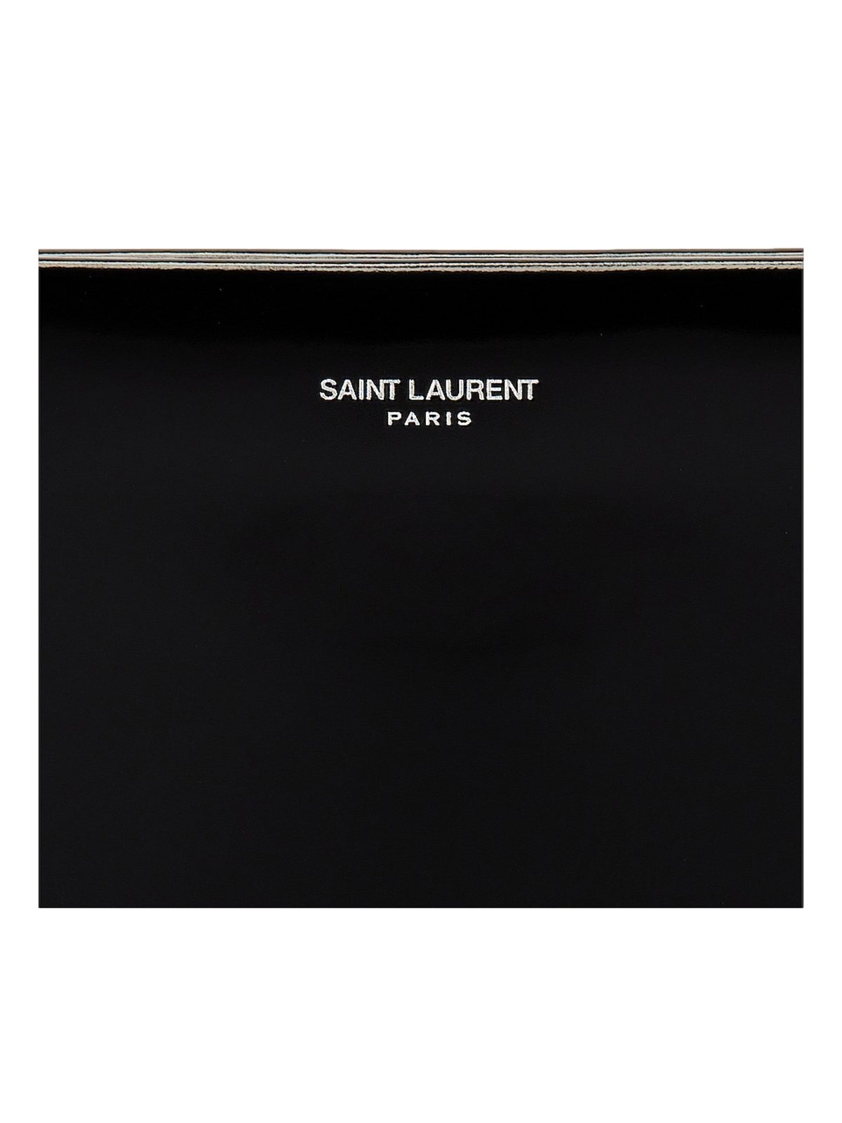 Saint Laurent Black Patent Leather Shopping Tote Shoulder Bag