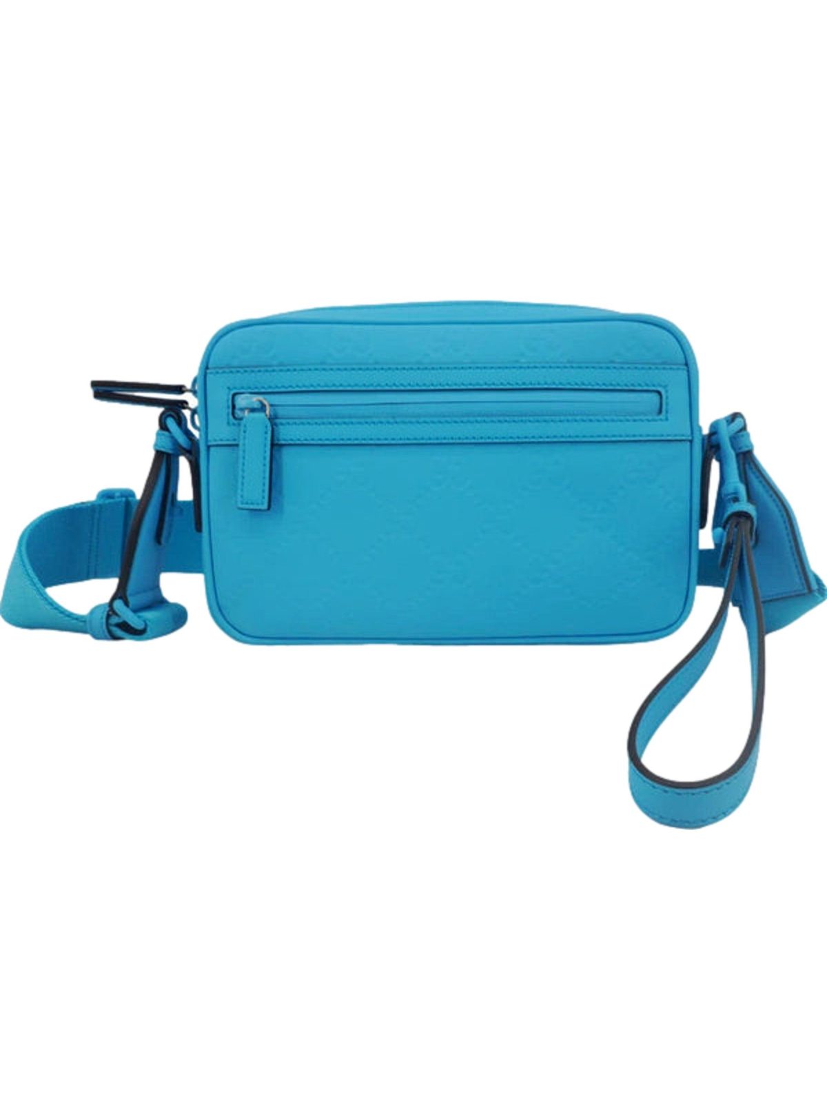 Gucci GG Rubber Effect Crossbody Bag in Blue