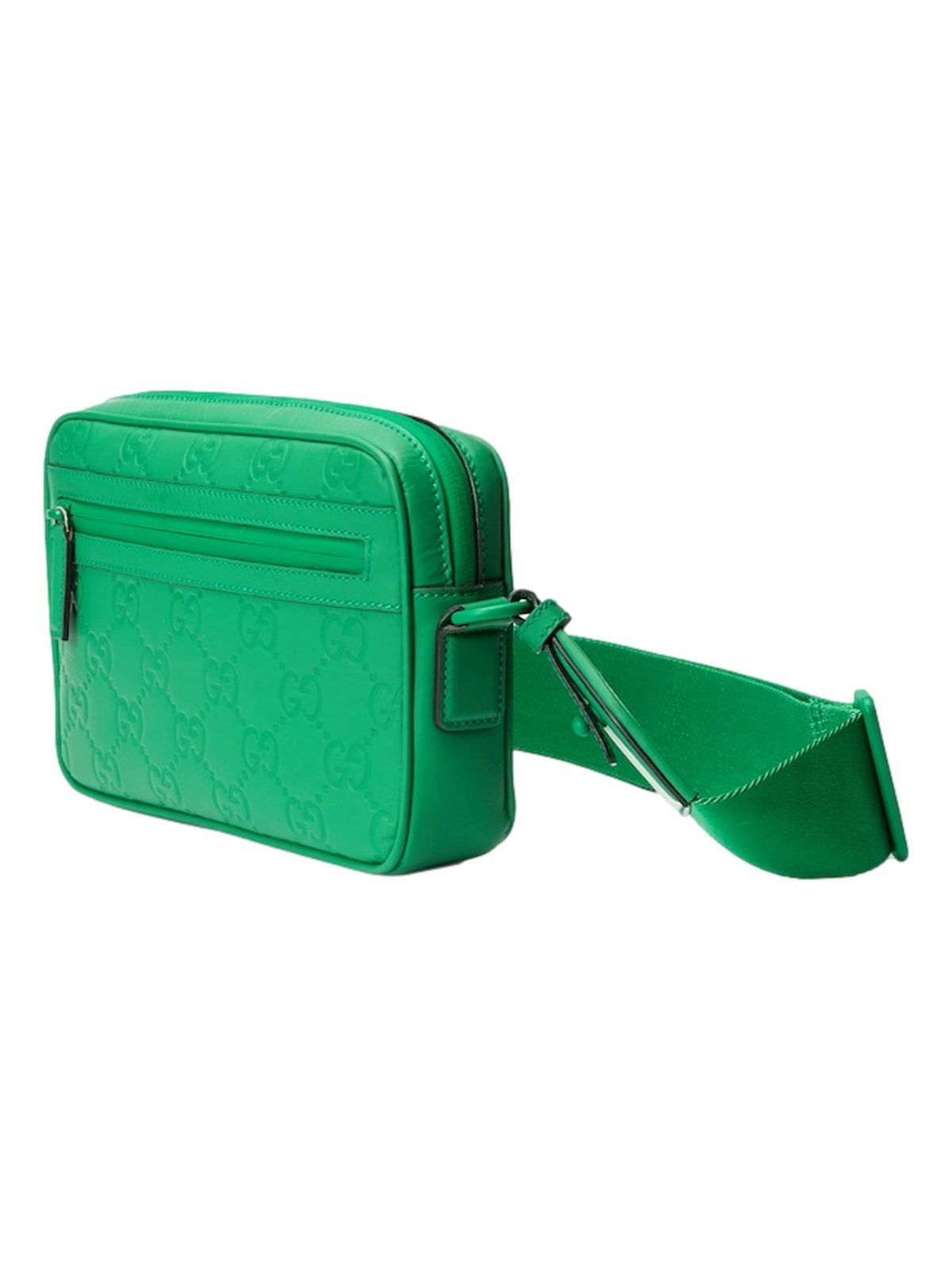 Gucci GG Rubber Effect Crossbody Bag in Green