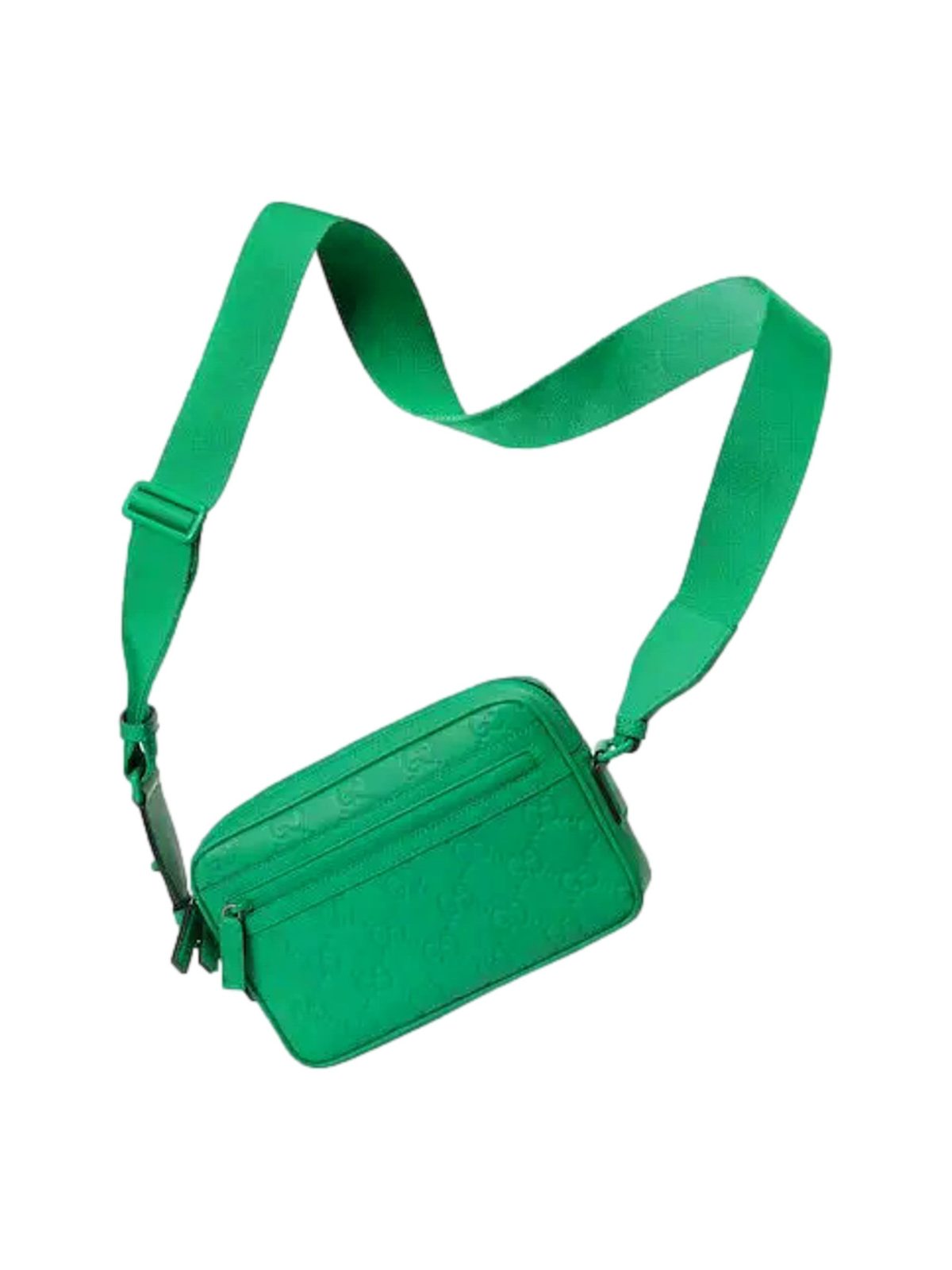 Gucci GG Rubber Effect Crossbody Bag in Green