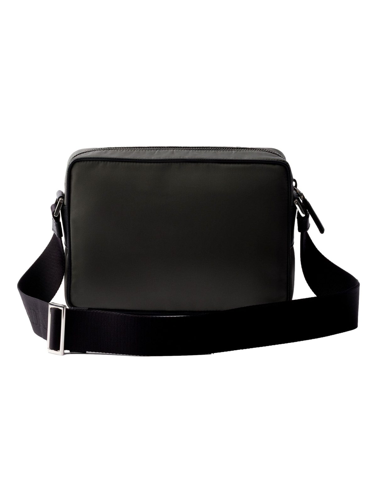 Prada Re-Nylon Saffiano Leather Camera Crossbody Zip Bag in Green