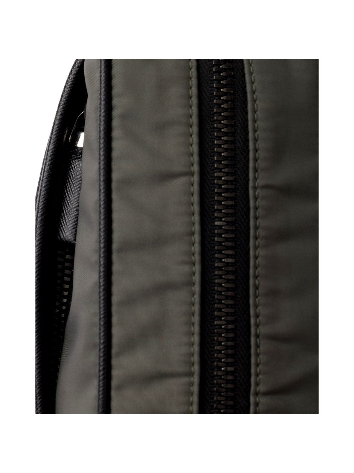 Prada Re-Nylon Saffiano Leather Camera Crossbody Zip Bag in Green