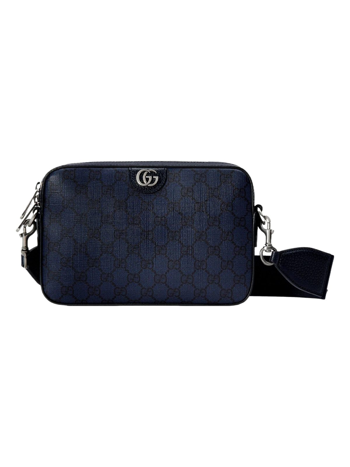 Gucci GG Supreme Canvas Ophidia Small Crossbody Bag in Navy Blue
