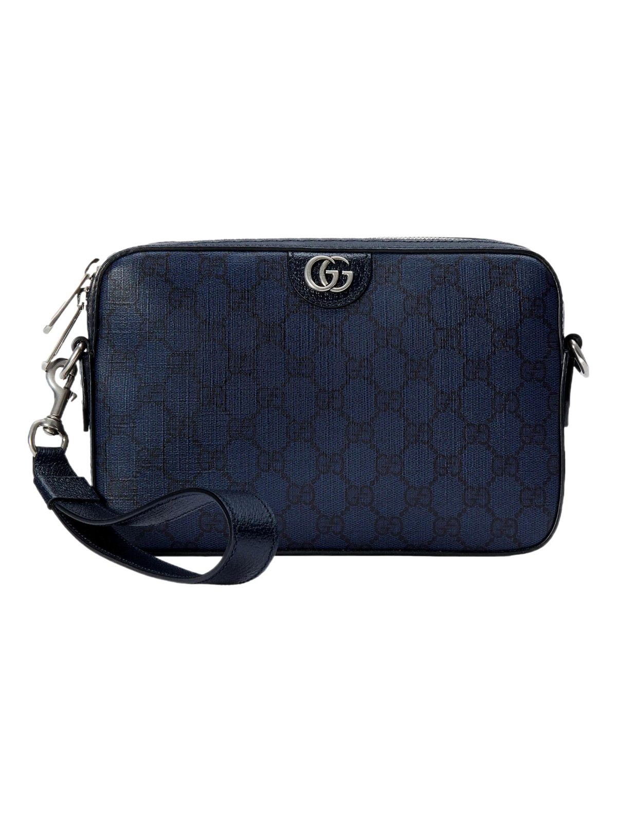 Gucci GG Supreme Canvas Ophidia Small Crossbody Bag in Navy Blue