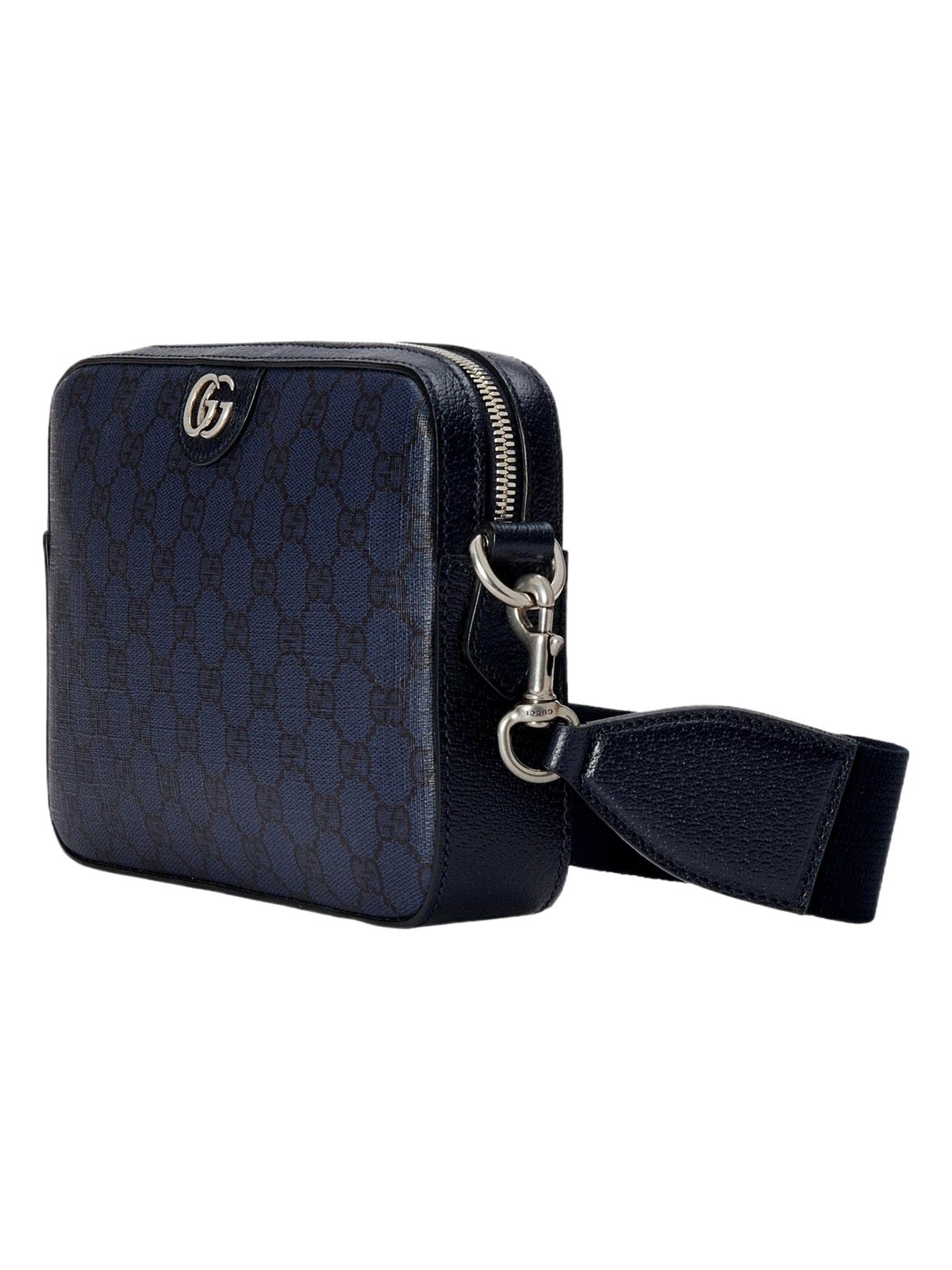 Gucci GG Supreme Canvas Ophidia Small Crossbody Bag in Navy Blue