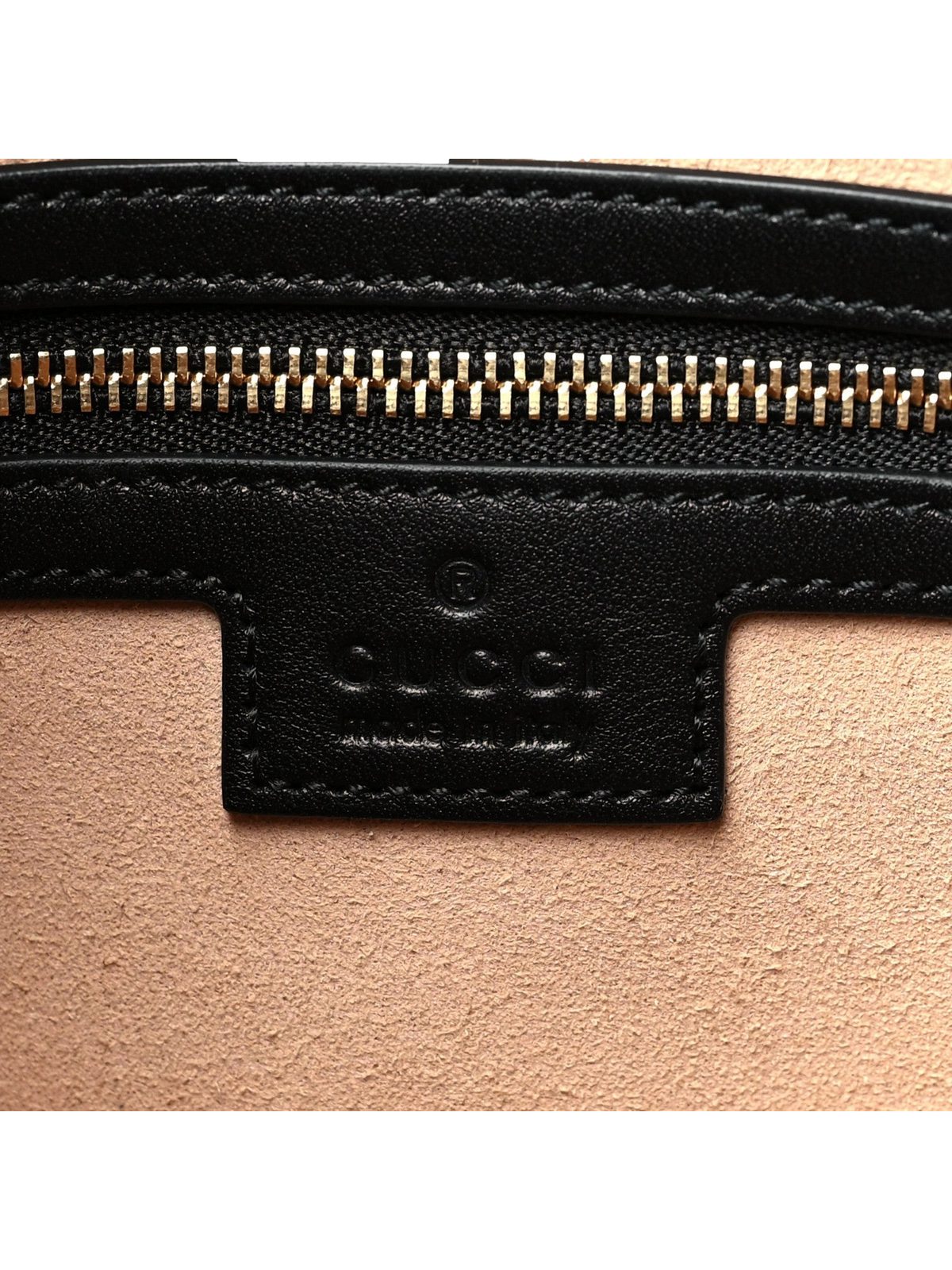 Gucci GG Supreme Monogram Canvas Medium Padlock Shoulder Bag Black