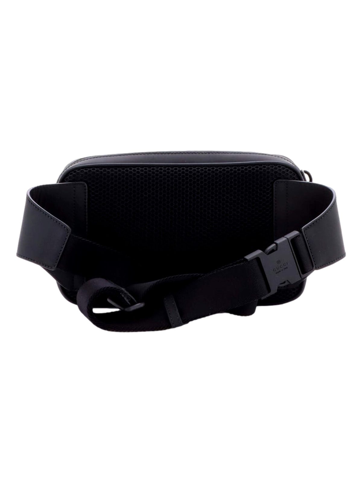 Gucci GG Rubber Effect Small Belt Bag Body Bag Waist Pouch Black