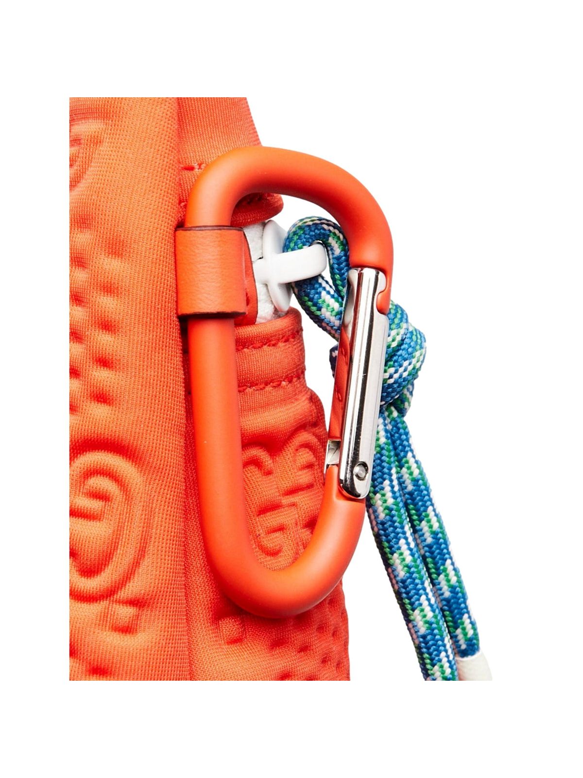 Gucci GG Scuba Neon Orange Rubber-Effect Small Clutch Pouch Bag