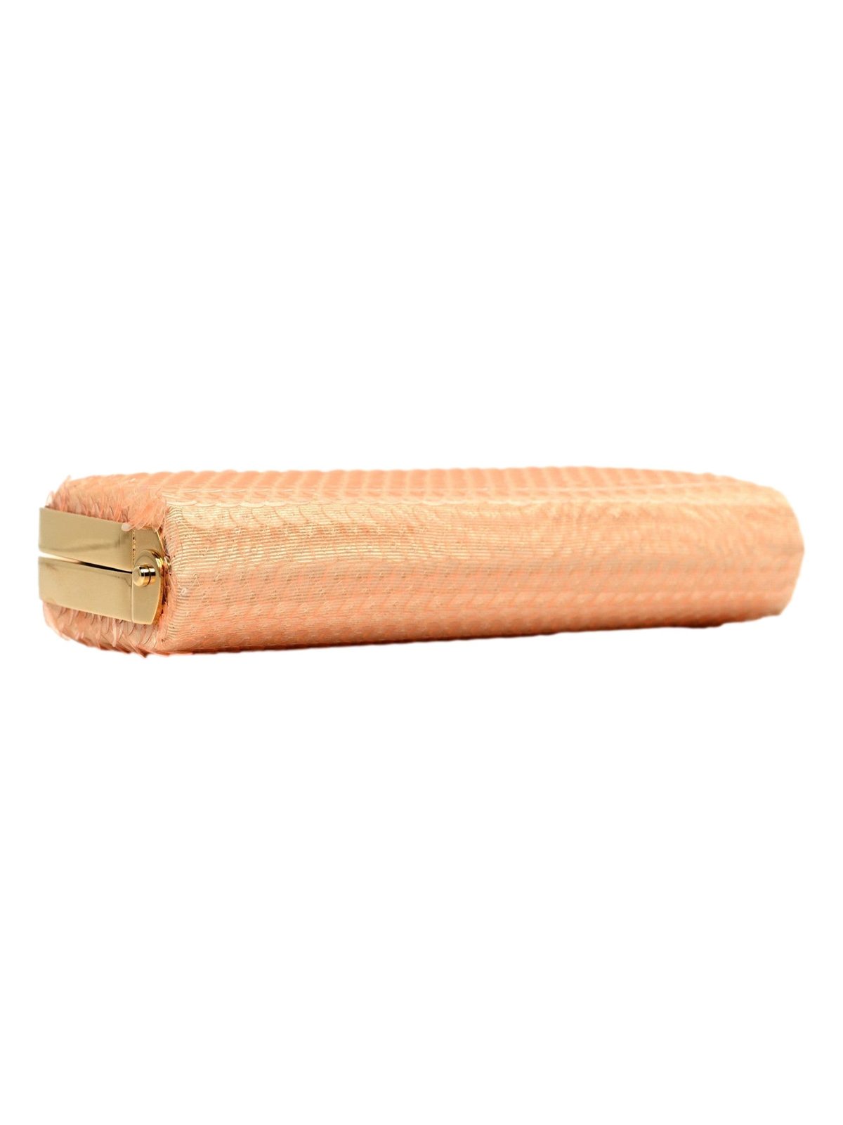 Gucci Broadway Small Sequin Moire Clutch Crossbody Peach Light Pink