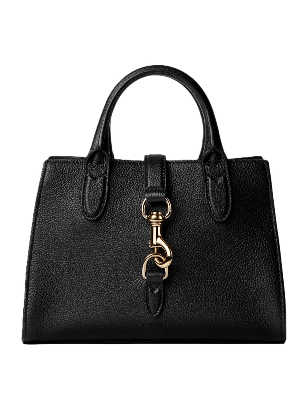 Gucci Jackie Small Tote Calfskin Leather Handbag Satchel Black