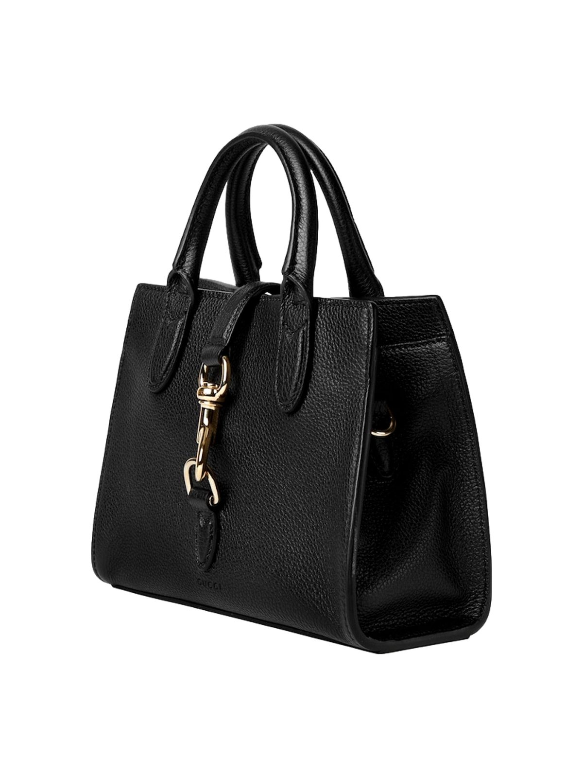 Gucci Jackie Small Tote Calfskin Leather Handbag Satchel Black