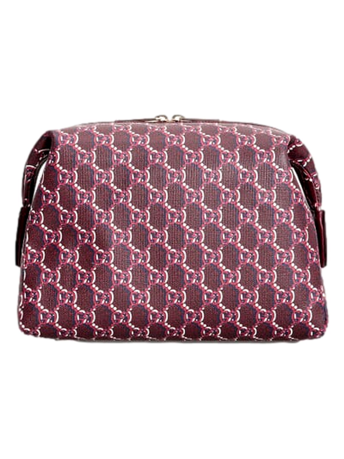 Gucci GG Shadow Travel Cosmetic Pouch Bag Bordeaux Red