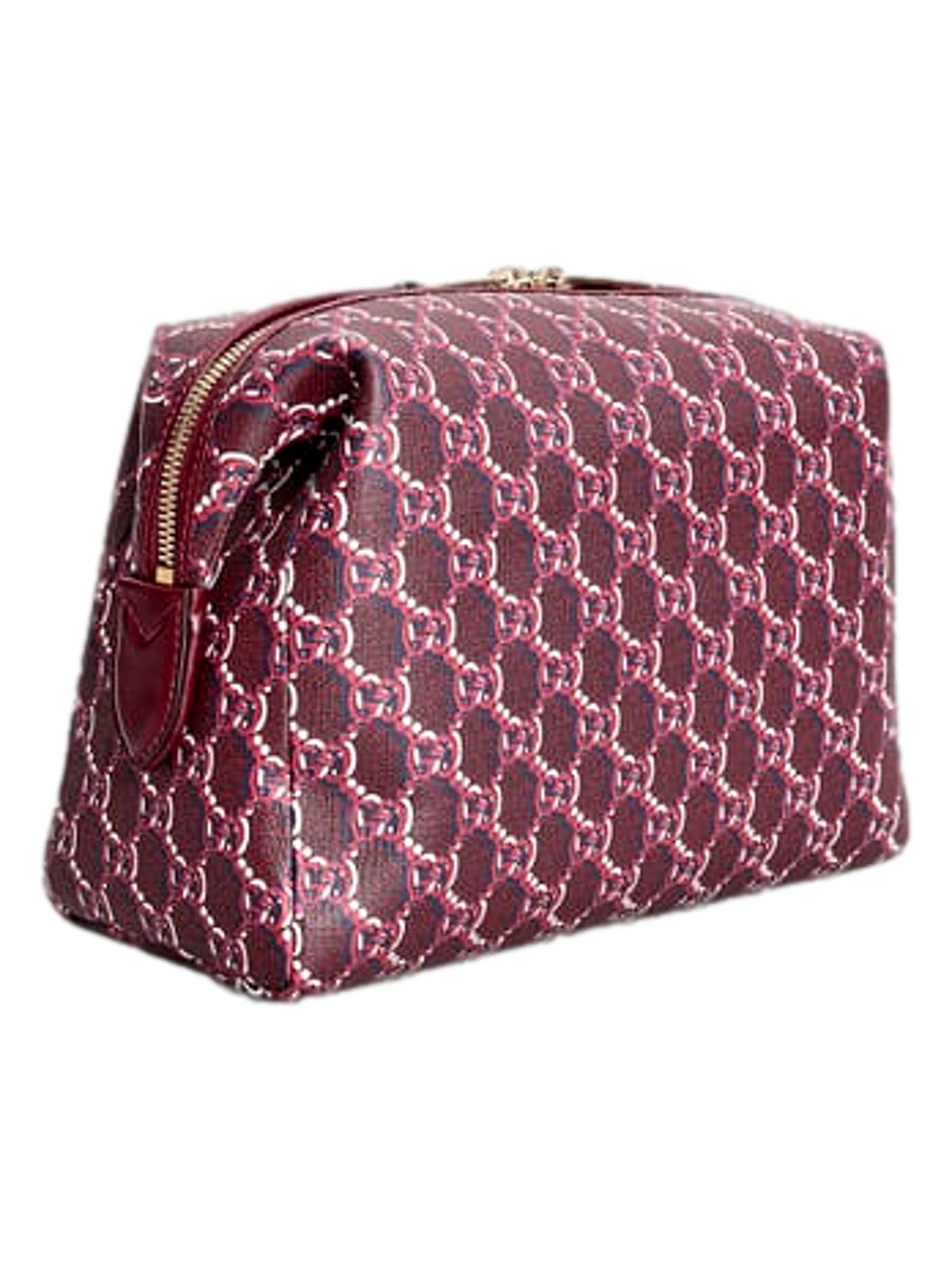 Gucci GG Shadow Travel Cosmetic Pouch Bag Bordeaux Red