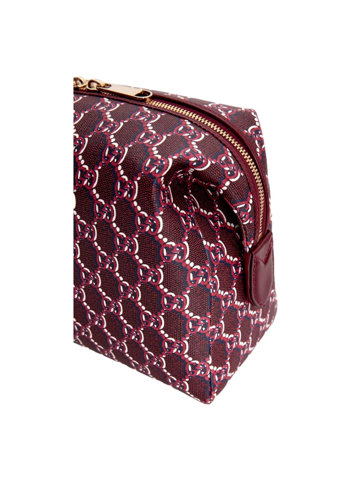 Gucci GG Shadow Travel Cosmetic Pouch Bag Bordeaux Red
