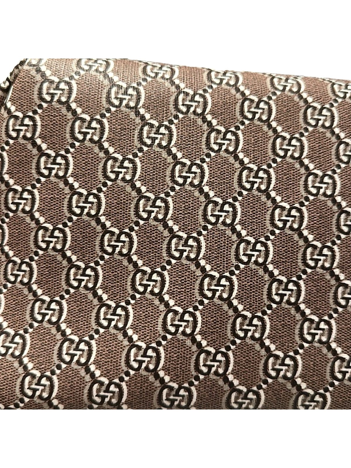 Gucci GG Shadow Beige Brown Large Cosmetic Pouch