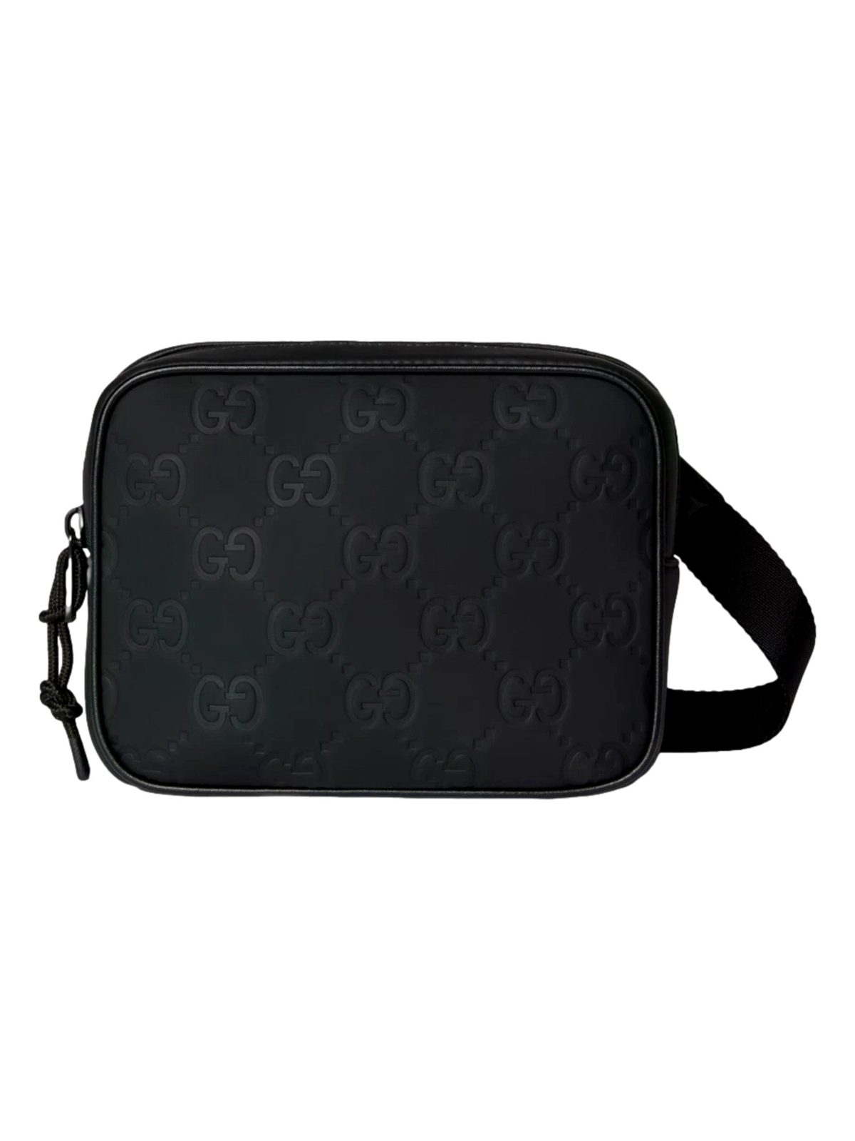 Gucci GG Rubber Effect Black Mini Crossbody Bag