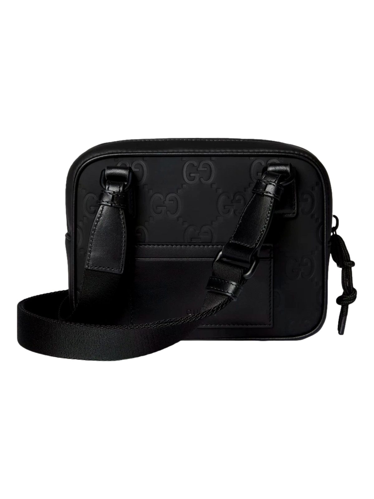 Gucci GG Rubber Effect Black Mini Crossbody Bag